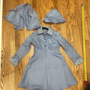 Harry Potter Fleur Delacour Beauxbatons Triwizard Uniform - Hat Dress Cape Sz 10